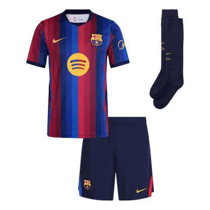 Barcelone Domicile Maillot Kit 2026/27 Enfant Rouge&Bleu - Super