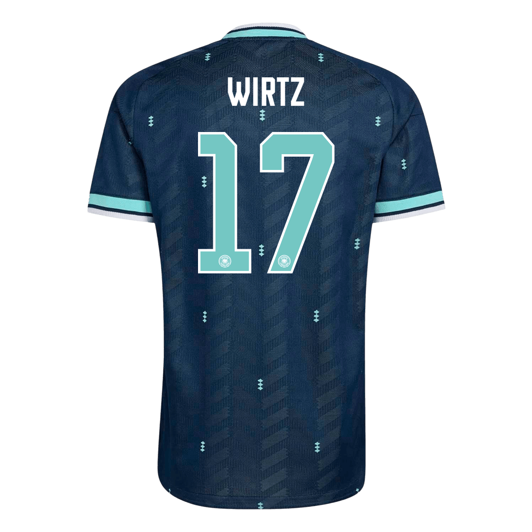 WIRTZ #17 Duitsland Uitshirt - Wereldkampioenschap 2026 Marineblauw Speler