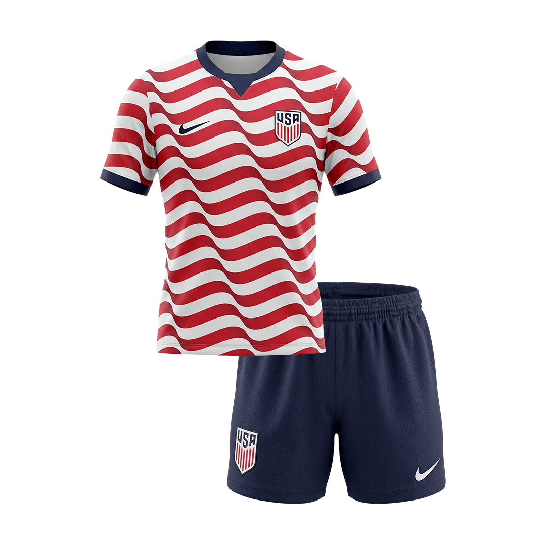 Verenigde Staten Thuisshirt Kit - Wereldbeker 2026 Rood&Wit