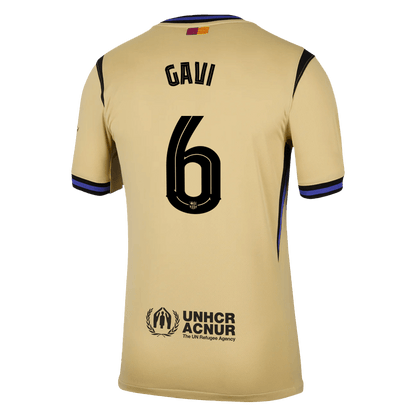 GAVI #6 Barcelona Uit Thuisshirt 2025/26 Geel - UCL