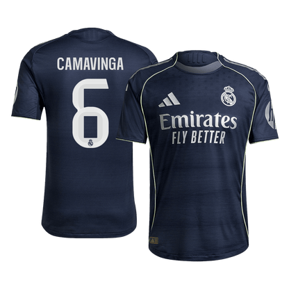 CAMAVINGA #6 Real Madrid Uitshirt 2025/26 Donkerblauw Authentiek