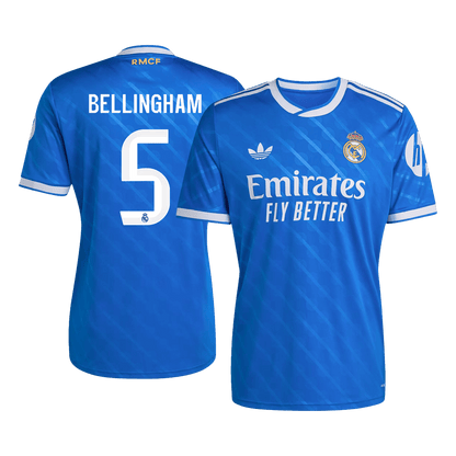 BELLINGHAM #5 Real Madrid Third Maillot 2025/26 Bleu