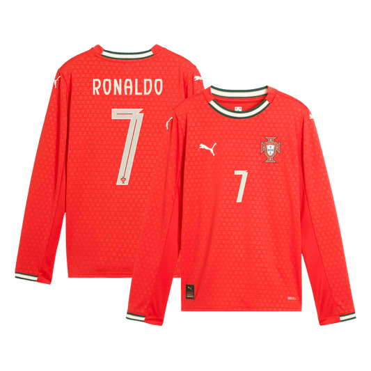 RONALDO #7 Portugal Domicile Maillot Manches Longues 2025
