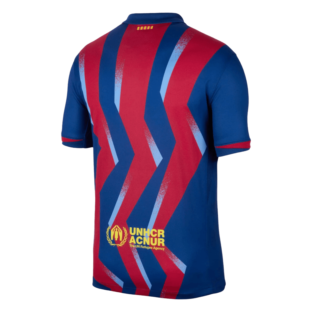 Barcelone Fourth Away Maillot Kit 2025/26 Rouge&Bleu