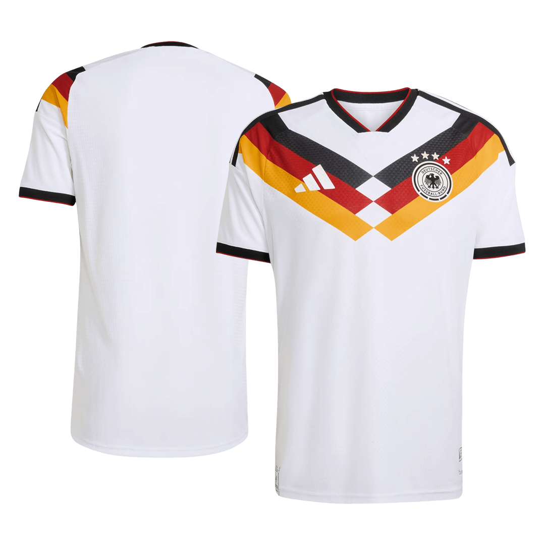 Duitsland Thuisshirt Wereldkampioenschap 2026 Wit Speler Grote Maat