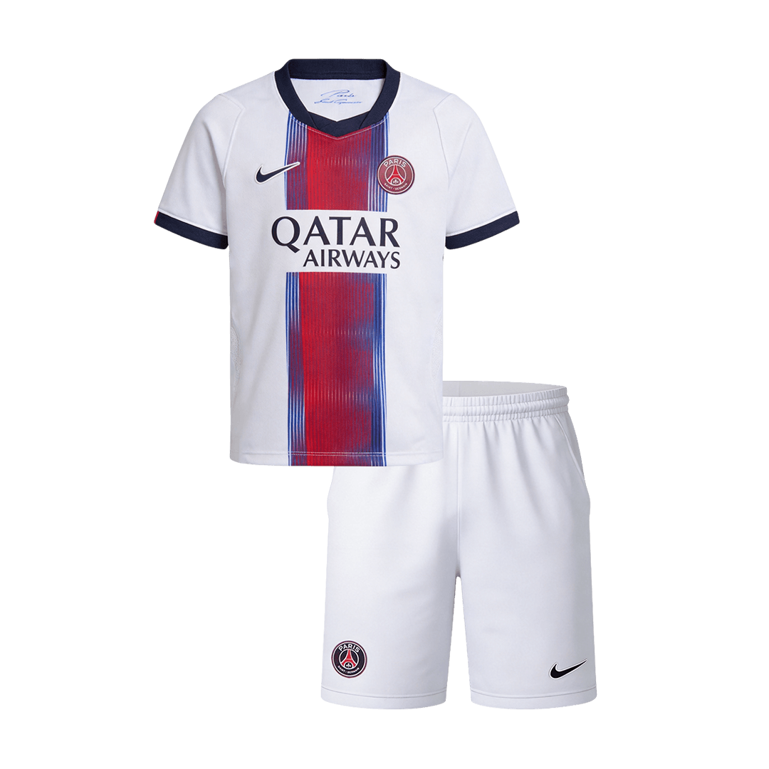 Les Paris Extérieur Maillot Kit 2026/27 Junior Blanc