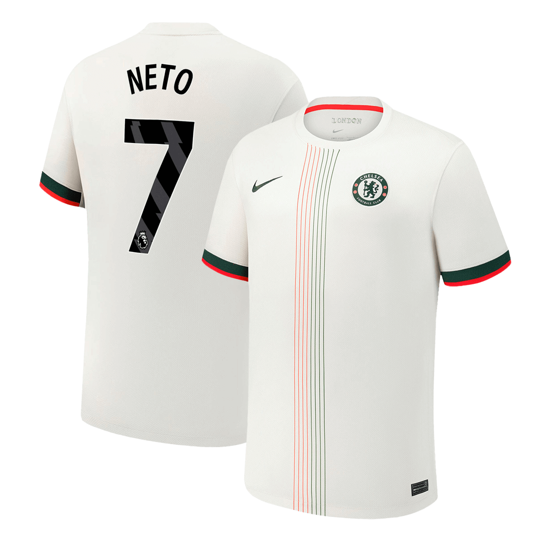 NETO #7 Chelsea Extérieur Maillot 2025/26 Blanc