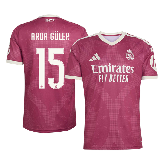ARDA GÜLER #15 Real Madrid Third Maillot 2026/27 Rouge