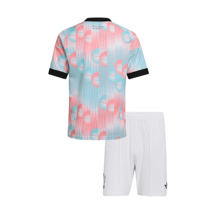 Belgique Extérieur Maillot Kit - Coupe du Monde 2026 Junior Blue&Pink