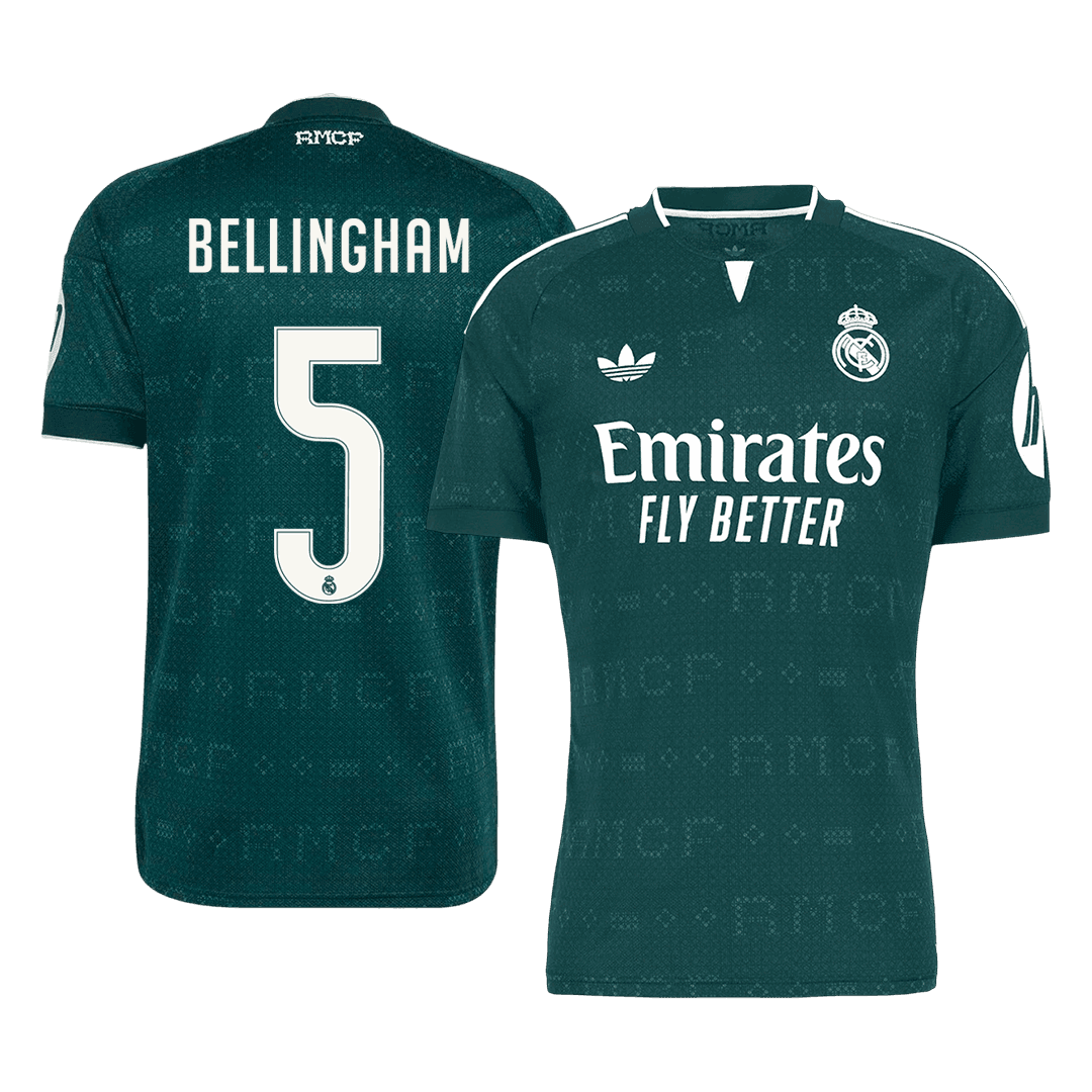 BELLINGHAM #5 Real Madrid Extérieur Maillot 2026/27 Vert