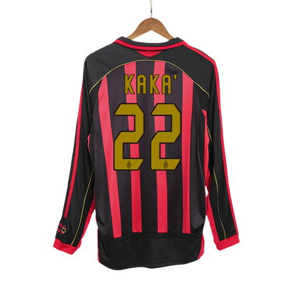 Retro KAKA' #22 AC Milan Thuisshirt Lange Mouwen 2006/07