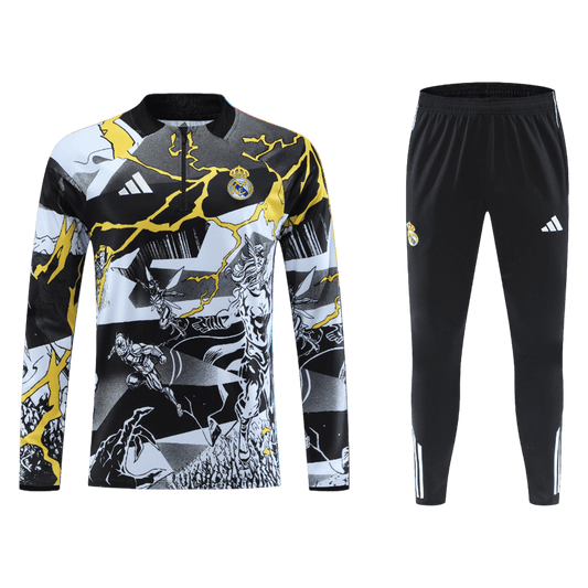 Real Madrid Sweatshirt Tenue 2025/26 Kind Zwart
