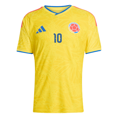 JAMES #10 Colombie Domicile Maillot Coupe du Monde 2026 Jaune Joueur
