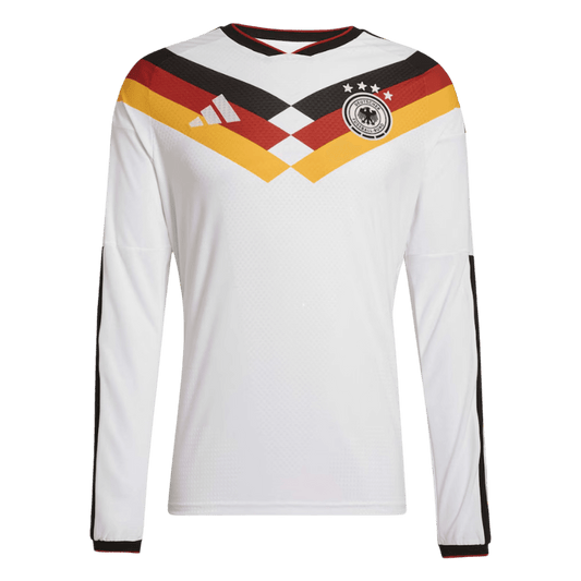 Allemagne Domicile Maillot Manches Longues - Coupe du Monde 2026 Blanc Grande Taille
