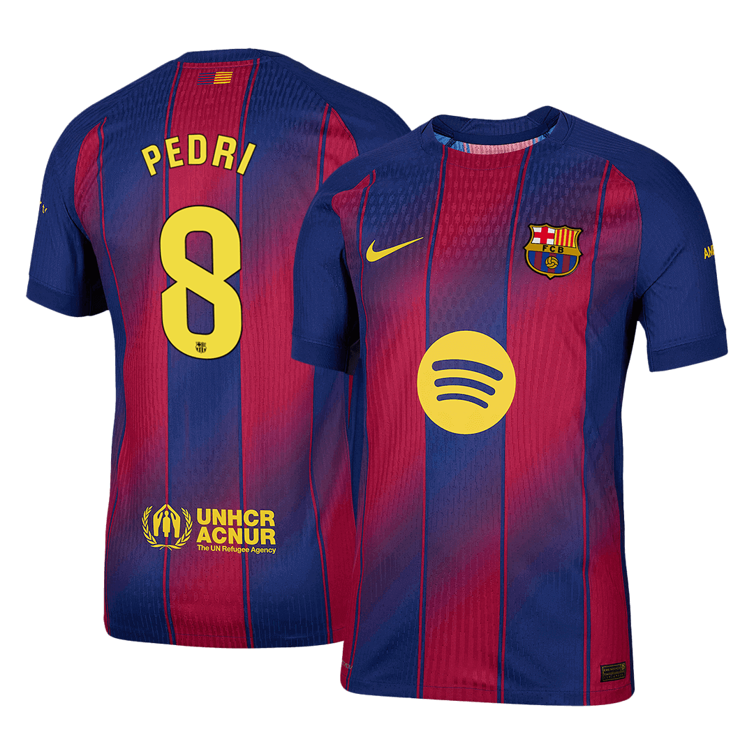 PEDRI #8 Barcelone Domicile Maillot 2025/26 Authentique
