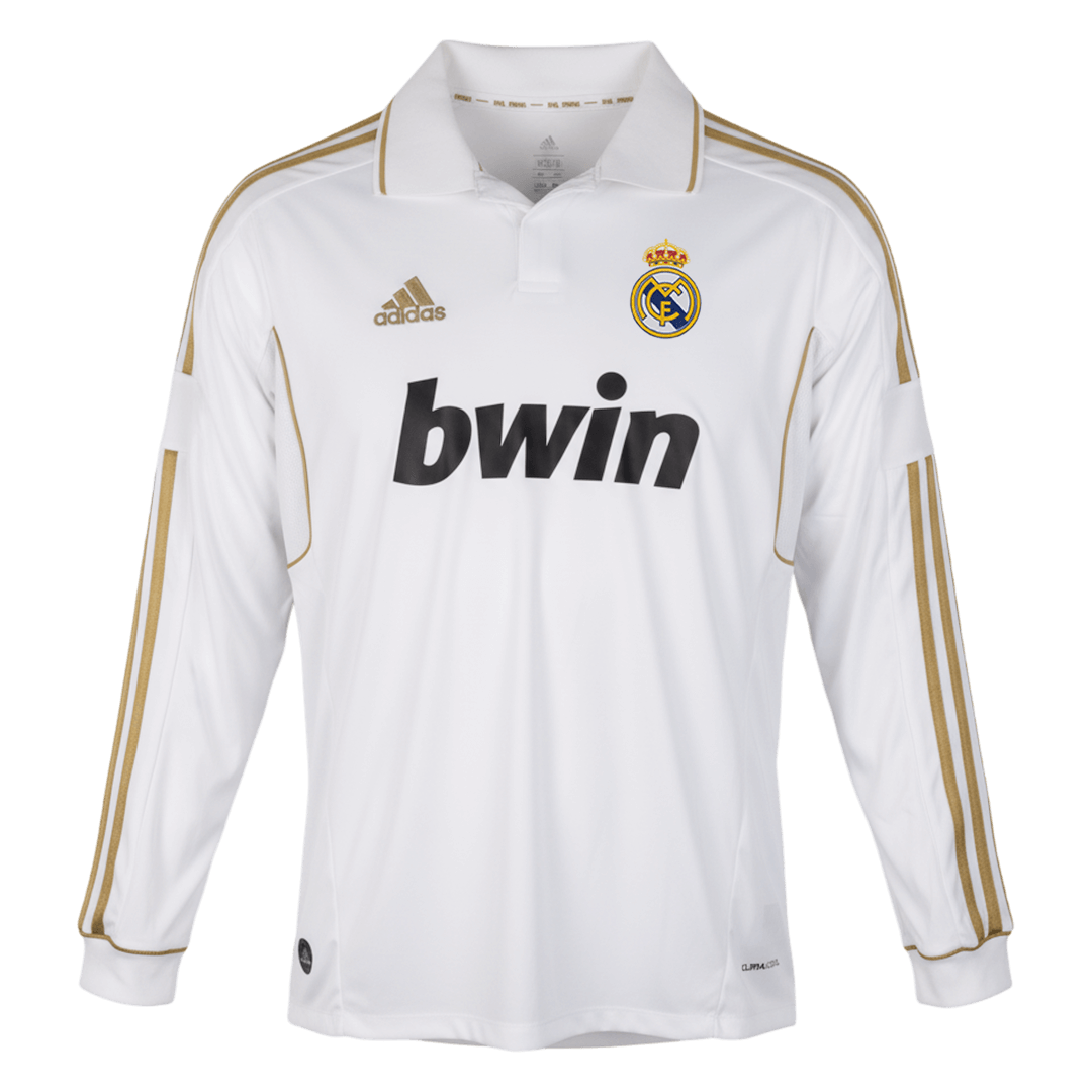 Retro Real Madrid Domicile Maillot Manches Longues 2011/12 Blanc