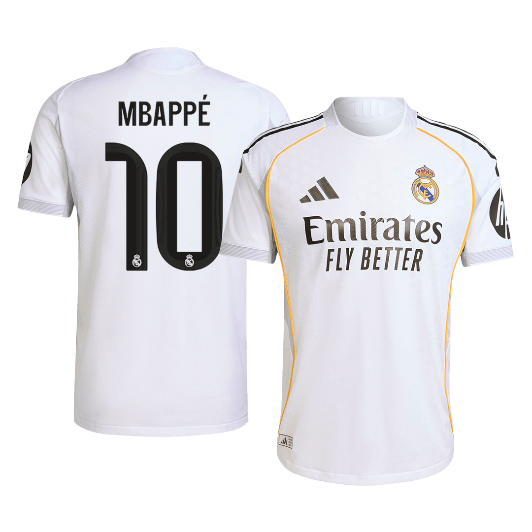 MBAPPÉ #10 Real Madrid Domicile Maillot 2025/26 Authentique