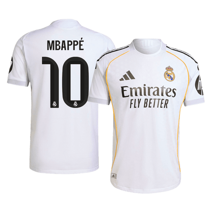 MBAPPÉ #10 Real Madrid Domicile Maillot 2025/26 Authentique