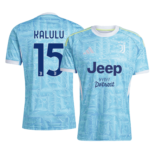 KALULU #15 Juventus Extérieur Maillot 2025/26 Bleu