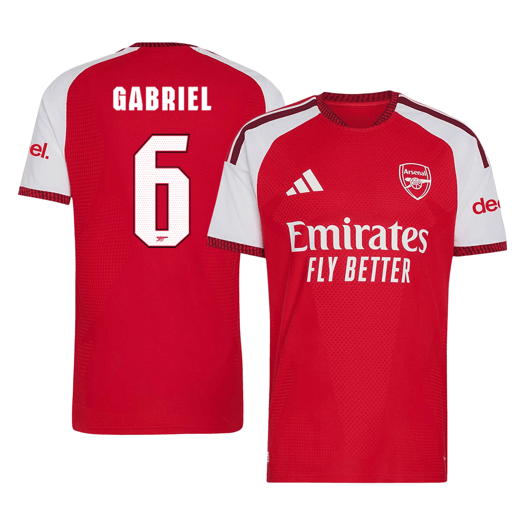 GABRIEL #6 Arsenal Domicile Maillot 2026/27 Rouge Joueur - UCL