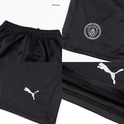 Manchester City Extérieur Maillot Kit 2025/26 Enfant Noir