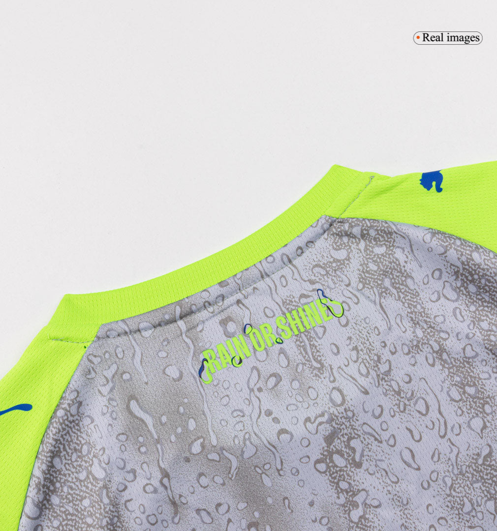Manchester City Third Maillot Kit 2025/26 Junior Gris