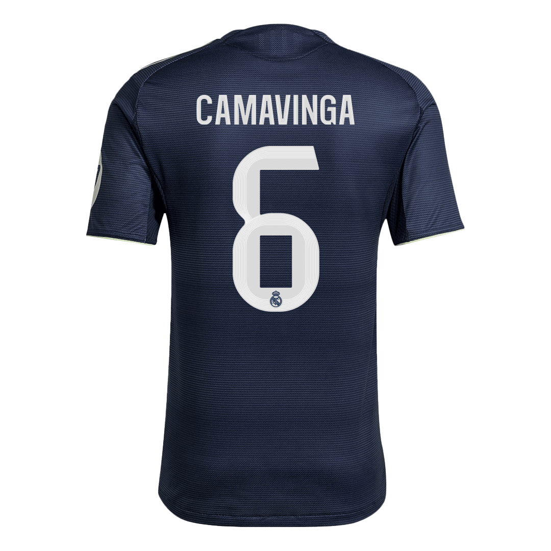 CAMAVINGA #6 Real Madrid Uitshirt 2025/26 Donkerblauw Authentiek