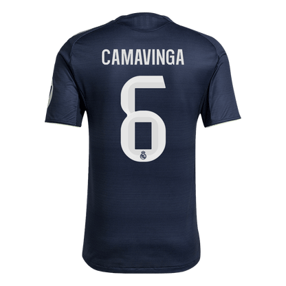 CAMAVINGA #6 Real Madrid Uitshirt 2025/26 Donkerblauw Authentiek