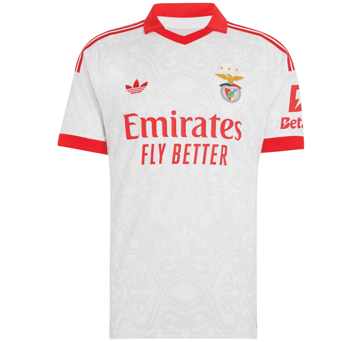 Lisbonne Extérieur Maillot 2026/27 Blanc Grande Taille