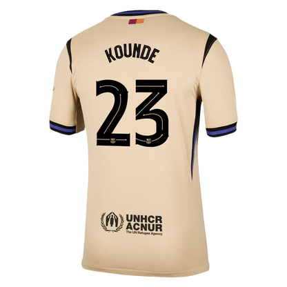KOUNDE #23 Barcelona Uitshirt 2025/26 Geel - UCL