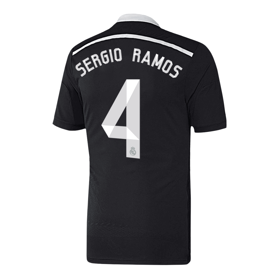 SERGIO RAMOS #4 Retro Real Madrid Third Maillot 2014/15