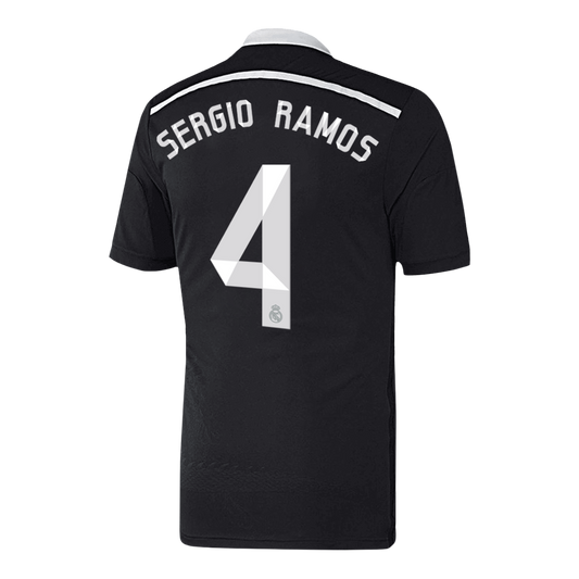 SERGIO RAMOS #4 Retro Real Madrid Third Maillot 2014/15