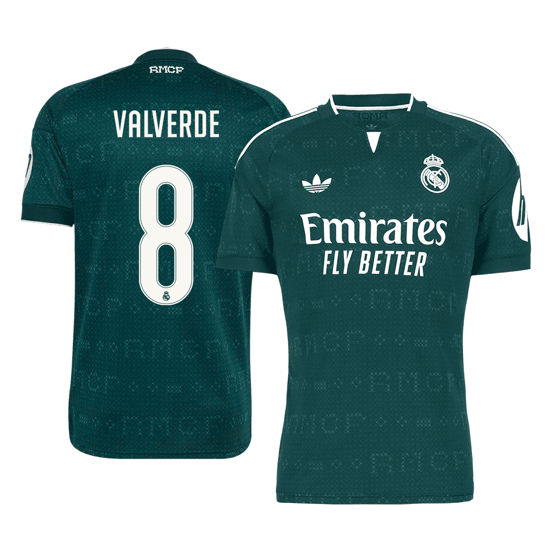 VALVERDE #8 Real Madrid Extérieur Maillot 2026/27 Vert