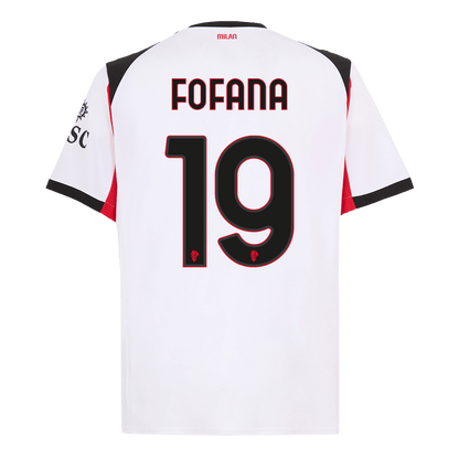 FOFANA #19 AC Milan Extérieur Maillot 2025/26 Blanc