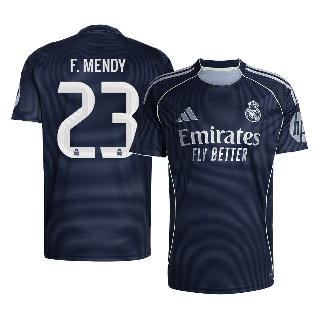 F.MENDY #23 Real Madrid Uit Thuisshirt 2025/26 Marineblauw