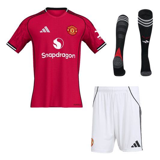 Manchester United Domicile Maillot Kit 2025/26 Rouge - Super
