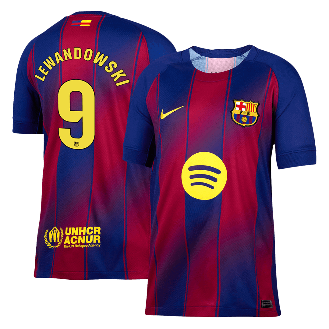 LEWANDOWSKI #9 Barcelone Domicile Maillot 2025/26