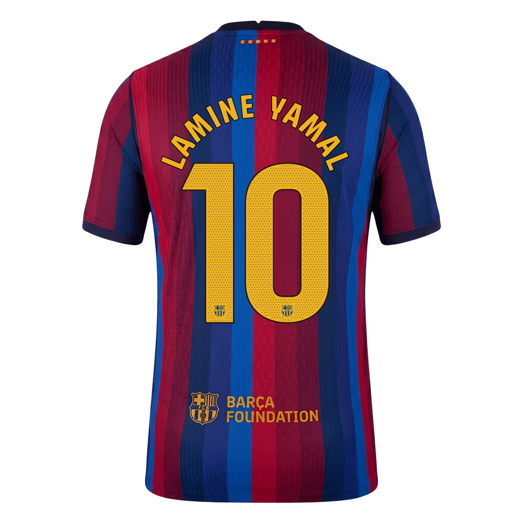 LAMINE YAMAL #10 Barcelone Domicile Maillot 2026/27 Rouge&Bleu Joueur