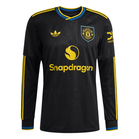 Manchester United Third Maillot Manches Longues 2025/26 Noir