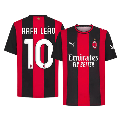 RAFA LEÃO #10 AC Milan Domicile Maillot 2026/27 Rouge&Noir