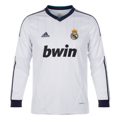 Retro Real Madrid Domicile Maillot Manches Longues 2012/13 Blanc