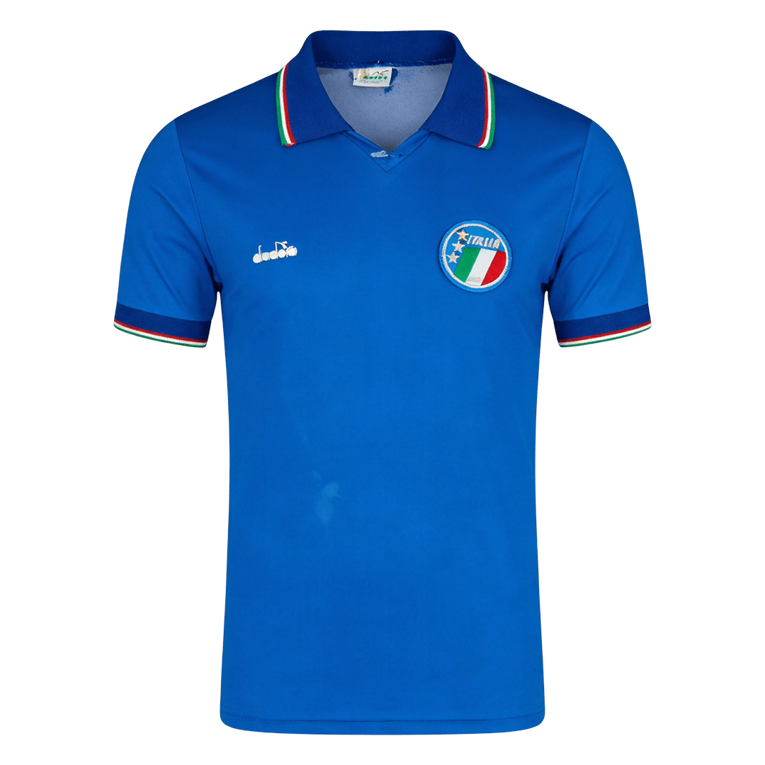 Retro Italië Thuisshirt 1990 Blauw