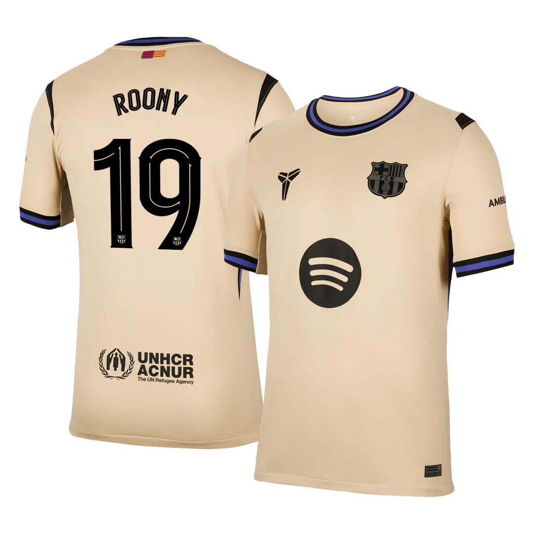 ROONY #19 Barcelona Uitshirt 2025/26 Geel - UCL