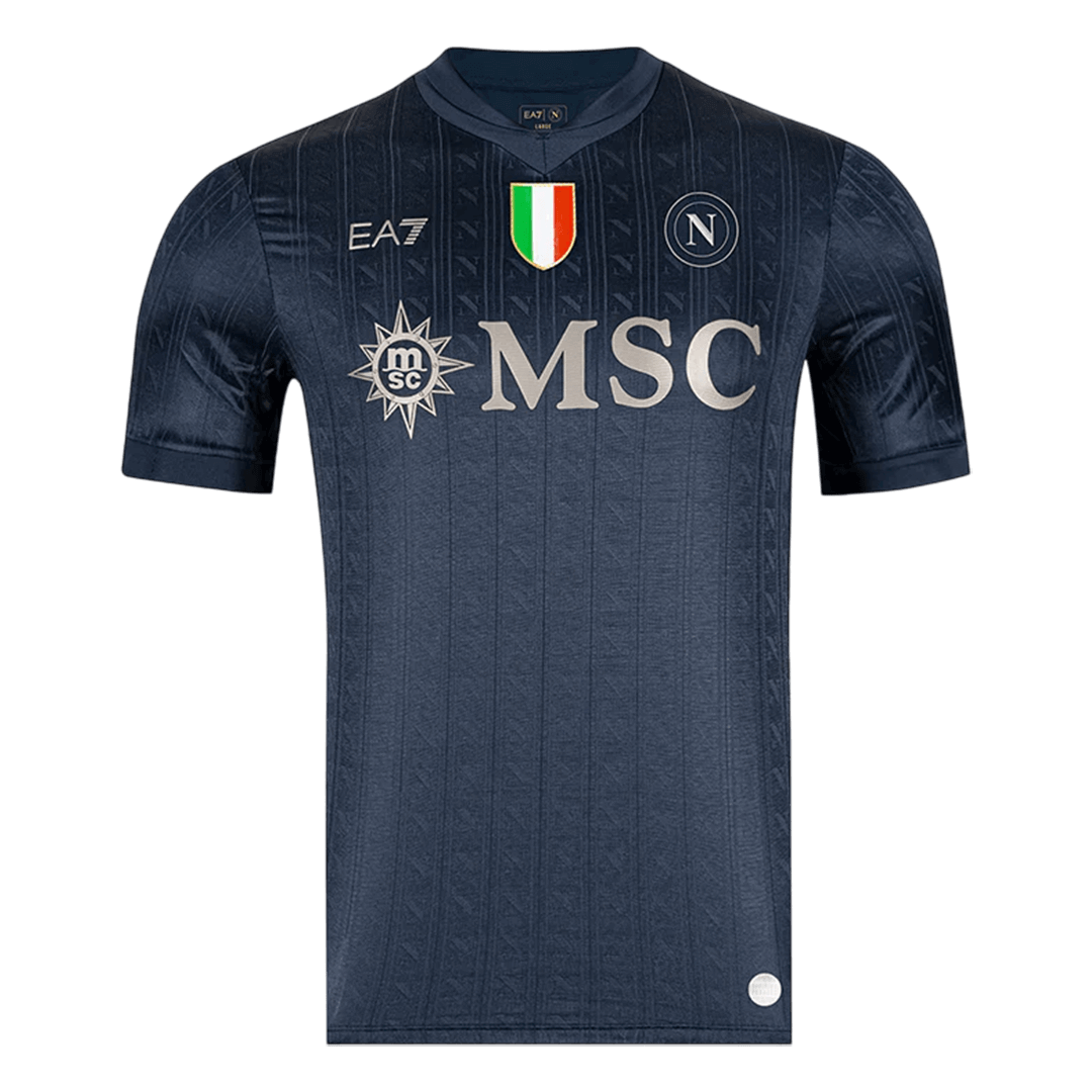 Napels Derde Thuisshirt 2025/26 Zwart Grote Maat