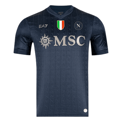 Napels Derde Thuisshirt 2025/26 Zwart Grote Maat
