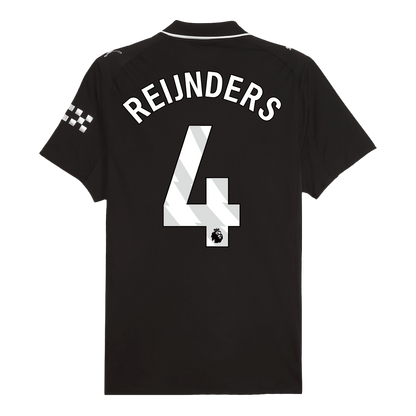 REIJNDERS #4 Manchester City Uitshirt 2025/26 Zwart Speler
