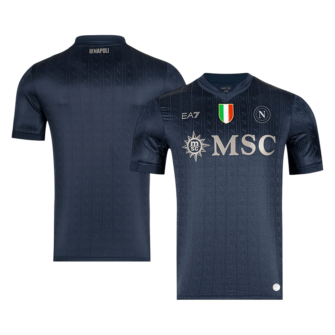 Napels Derde Thuisshirt 2025/26 Zwart Grote Maat