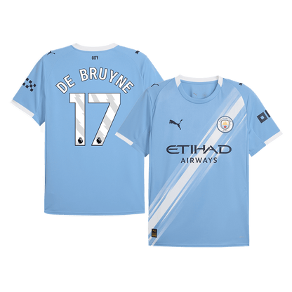 DE BRUYNE #17 Manchester City Thuis Shirt 2025/26