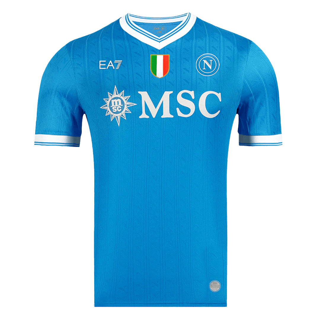 Napels Thuisshirt 2025/26 Blauw Authentiek