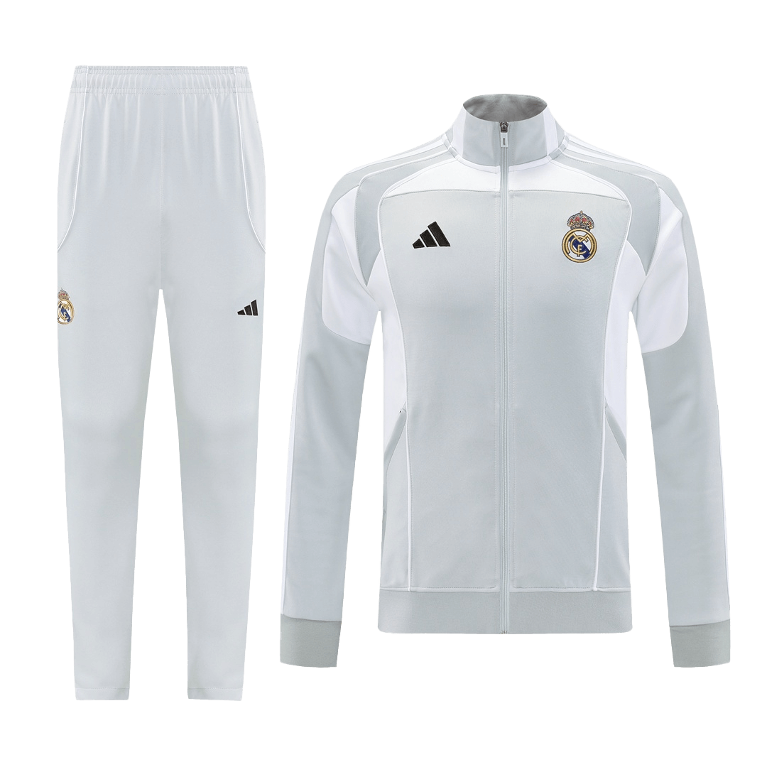 Real Madrid Voetbaljack Kit 2025/26 Grijs